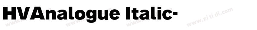 HVAnalogue Italic字体转换